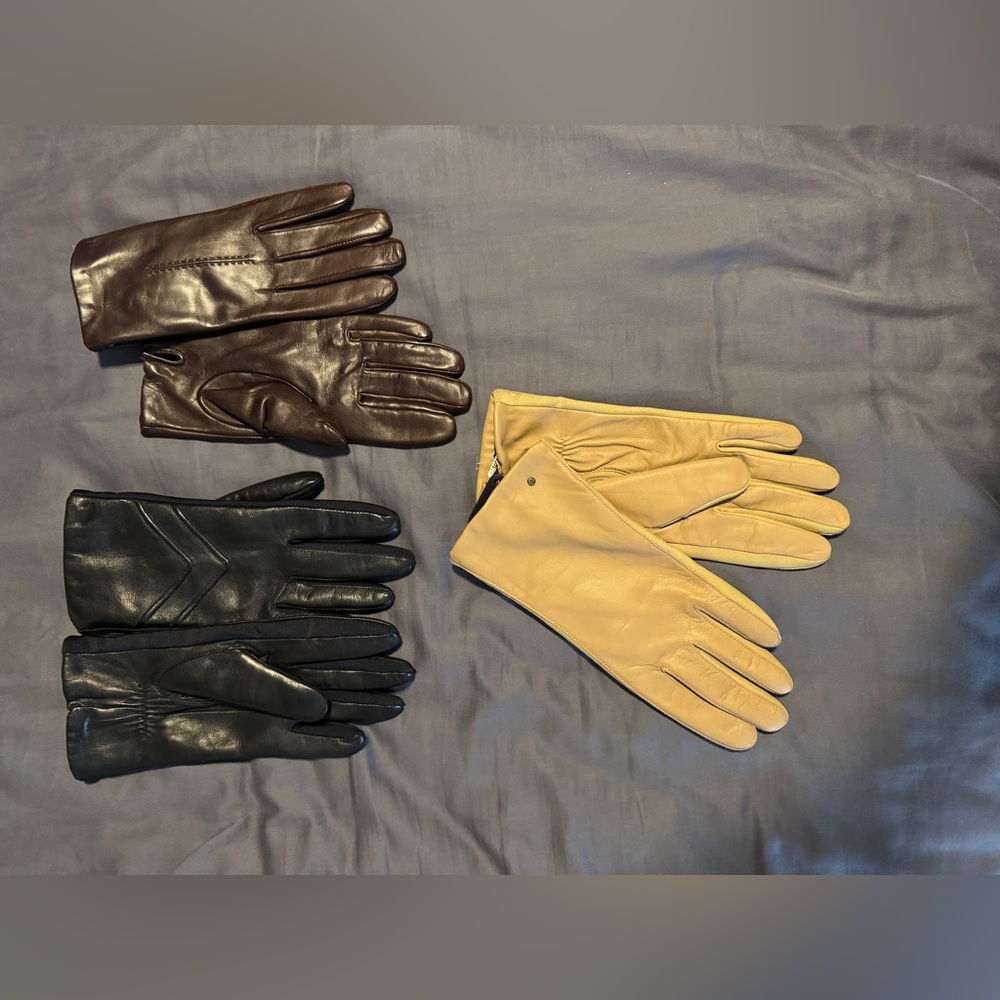 Leather gloves